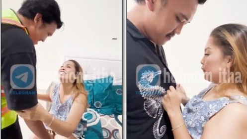 Hotmom Itha Kepincut Teknisi AC