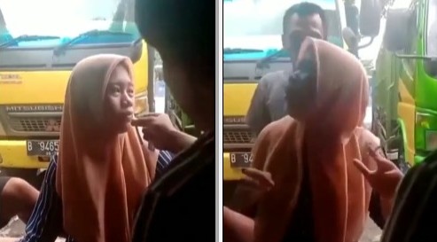 Sopir Truk Grepe Rame-Rame Penjual Kopi